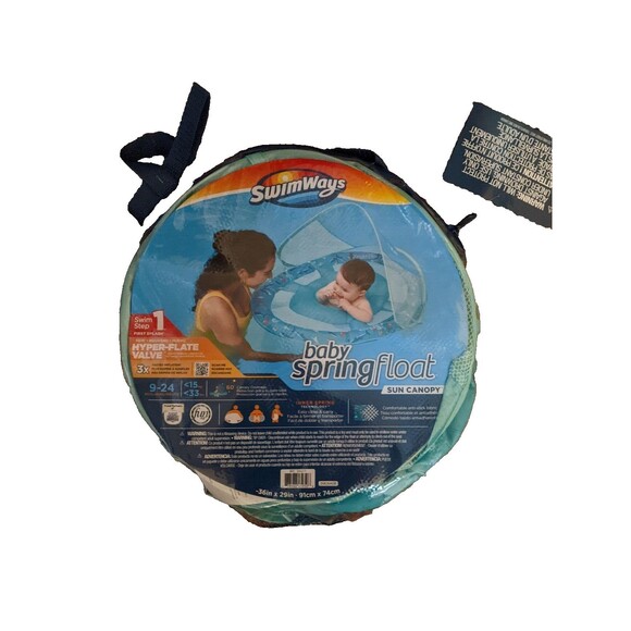 SwimWays Baby Spring Float Sun Canopy Summer Fun Water Flotation Device Kids - Picture 1 of 5